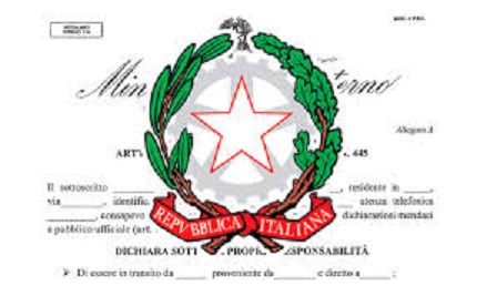 Autocertificazione per la mobilità