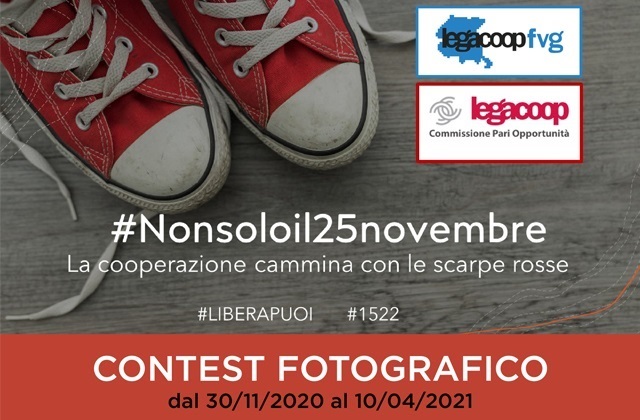 #Nonsoloil25novembre – La cooperazione cammina con le scarpe rosse. Legacoop Fvg lancia un  Contest Fotografico