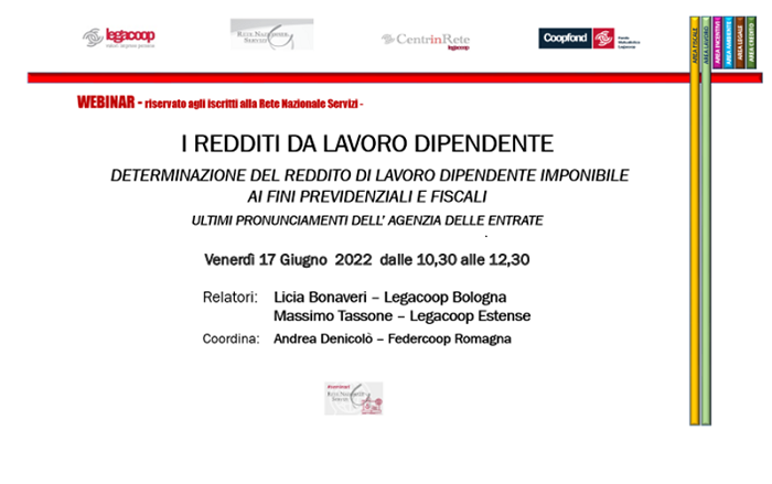 I REDDITI DA LAVORO DIPENDENTE