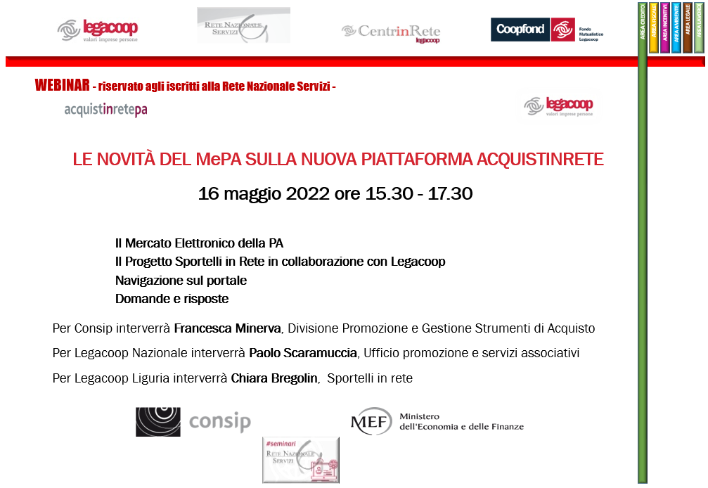 Le novità del MEPA sulla nuova piattaforma Acquistinrete