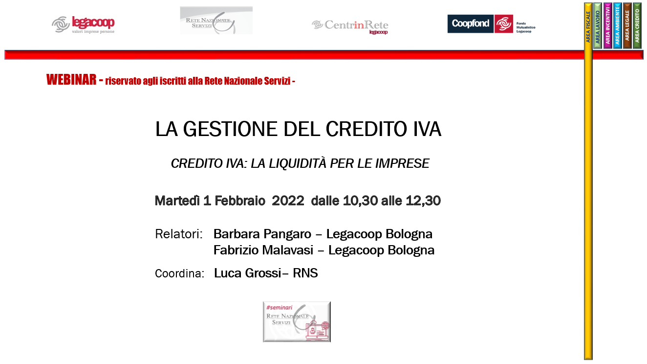 La gestione del credito IVA