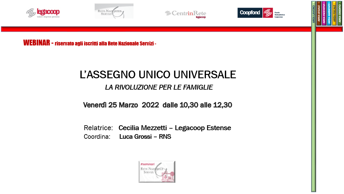 L’assegno unico universale