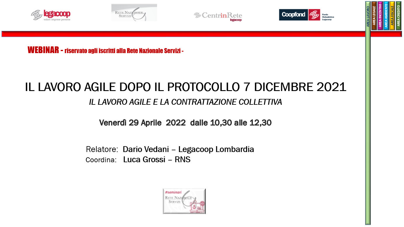 Il lavoro agile dopo il protocollo 7 dicembre 2021