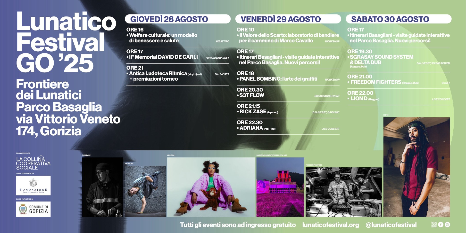 A Gorizia il Lunatico Festival Go25-Frontiere dei lunatici